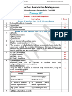 Hsslive Xi Zoology Rev Test 2 Key by Zta Malappuram