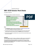 IBM ISCSI Solution Work Sheets