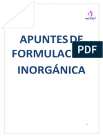 Apuntes - FORMULACION INORGÁNICA - MARISTAS ZGZ