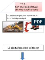 TD6 Production Et Cycle de Travail Des Engins Des Terrassements