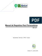 Manual de Qualidade de Fornecedores MQF 001 Rev 15