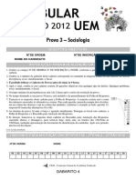 Uem V2012 P 3 G 4 Sociologia