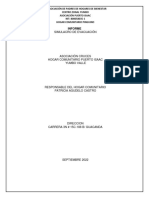 Informe Simulacro de Evacuacion Asociacion Puerto Isaac 2022