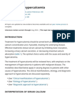 Hypercalcemia Treatment Uptodate