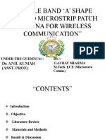 Double Band A' Shape Slotted Microstrip Patch Antenna For Wireless Communication