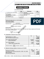 3.insurance Claims For Loss of Stock and Loss of Profit