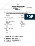 SOAL KELAS 1 BAHASA INGGRIS Revisi