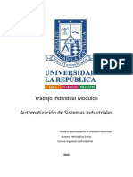 Trabajo Individual Modulo I Automatización de Sistemas Industriales Patricio Diaz G