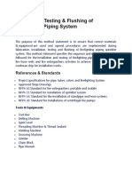 Installation, Testing & Flushing of Firefighting Piping System MST