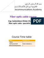 Fiber Optic Cable Course (Summarised)