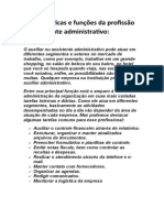 Características e Funções Da Profissão de Assistente Administrativo