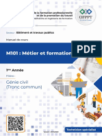 M101 INTRODUCTION AU METIER GENIE CIVIL (Version Sep 2021) - MANUEL DE COURS