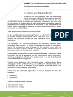 Unidad 3. Estrategia de Enseñanza-Aprendizaje de Elaboración