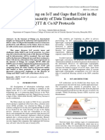 Challenges Facing On IoT and Gaps That Exist in The IoT Cybersecurity of Data Transferred by MQTT & CoAP Protocols