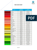 RGB Color Chart