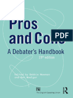 Pros and Cons A Debater Handbook 19th Edition