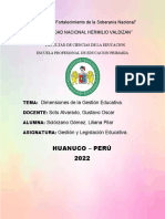 Dimensiones de La Gestión Educativa.