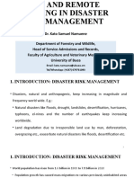 GIS and Remote Sensing in Disaster Risk Management