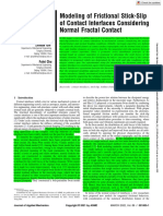 2022-Modeling of Frictional Stick-Slip of Contact Interfaces Considering Normal Fractal Contact