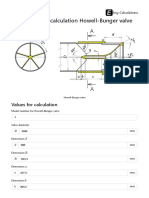 Hydrodynamic Calculation Howell-Bunger Valve