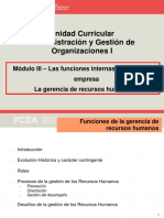 La Gerencia de Recursos Humanos