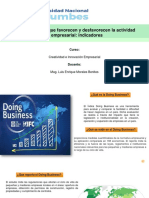 CLASE 3. Regulaciones Que Favorecen y Desfavorecen La Actividad Empresarial Indicadores