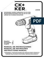 Fura para Black Decker Kit 54 Ld008ka