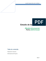 Modelo de Estudio de Factibilidad de Un Proyecto