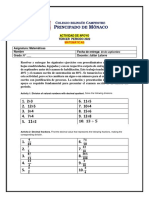 Act. de Apoyo Math 6