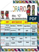 Horario de Clase 4°c