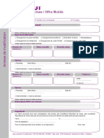 Annexe de Modification Offre Mobile - Inwi Solutions Entreprises - V250510