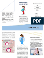 TRIPTICO Embarazo Adolescentes