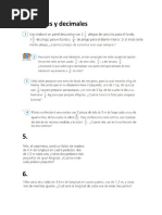 Fracciones y Decimales Circulo