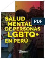 Salud Mental de Personas LGBTQ+ - Mas Igualdad Peru