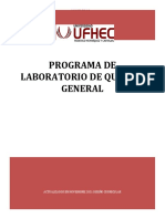 Programas de Laboratorio de Quimica General