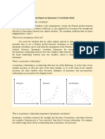 Spearman's Rank Correlation - Written Report