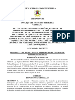 Reforma Ordenanza Sobre Bebidas Alcoholicas Aprobada Nueva