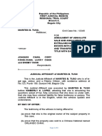 Judicial Affidavit - Marites B. Tuso