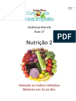 Nutrição 2: Andressa Marvila Aula 17