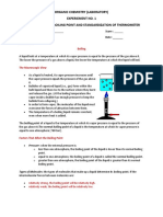 Organic Chemistry - Lab 1 Boiling PT