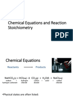 Chemical Equations and Chemical Reactions