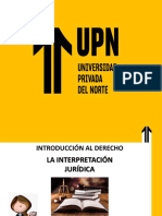 Upn Introduccion Al Derecho - Semana 10 Los Métodos de Interpretación Jurídica