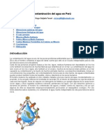 Contaminación Del Agua en El Perú.