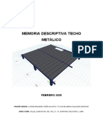 Memoria de Calculo Techo Metalico Jorge Peña