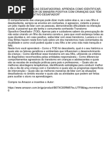 Livro (PDF) - Crianças Desafiadoras - Aprenda Como Identificar, Tratar e Contribuir de Maneira Positiva Com Crianças Que Têm Transtorno Opositivo-Desafiador