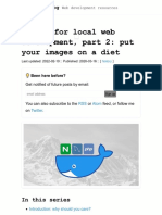 Docker For Local Web Development, Part 2 - Put Your Images On A Diet