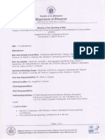 Minutes of The Opening of Bids For The Purchase of Continuous Forms & Supplies and Materials