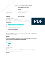 Examen Inducción A La Igualdad Entre Mujeres y Hombres