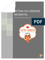 Rotina Unidade Neonatal - 2018 PDF