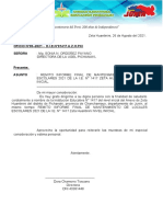 Informe de Mantenimiento Mis Dora 11